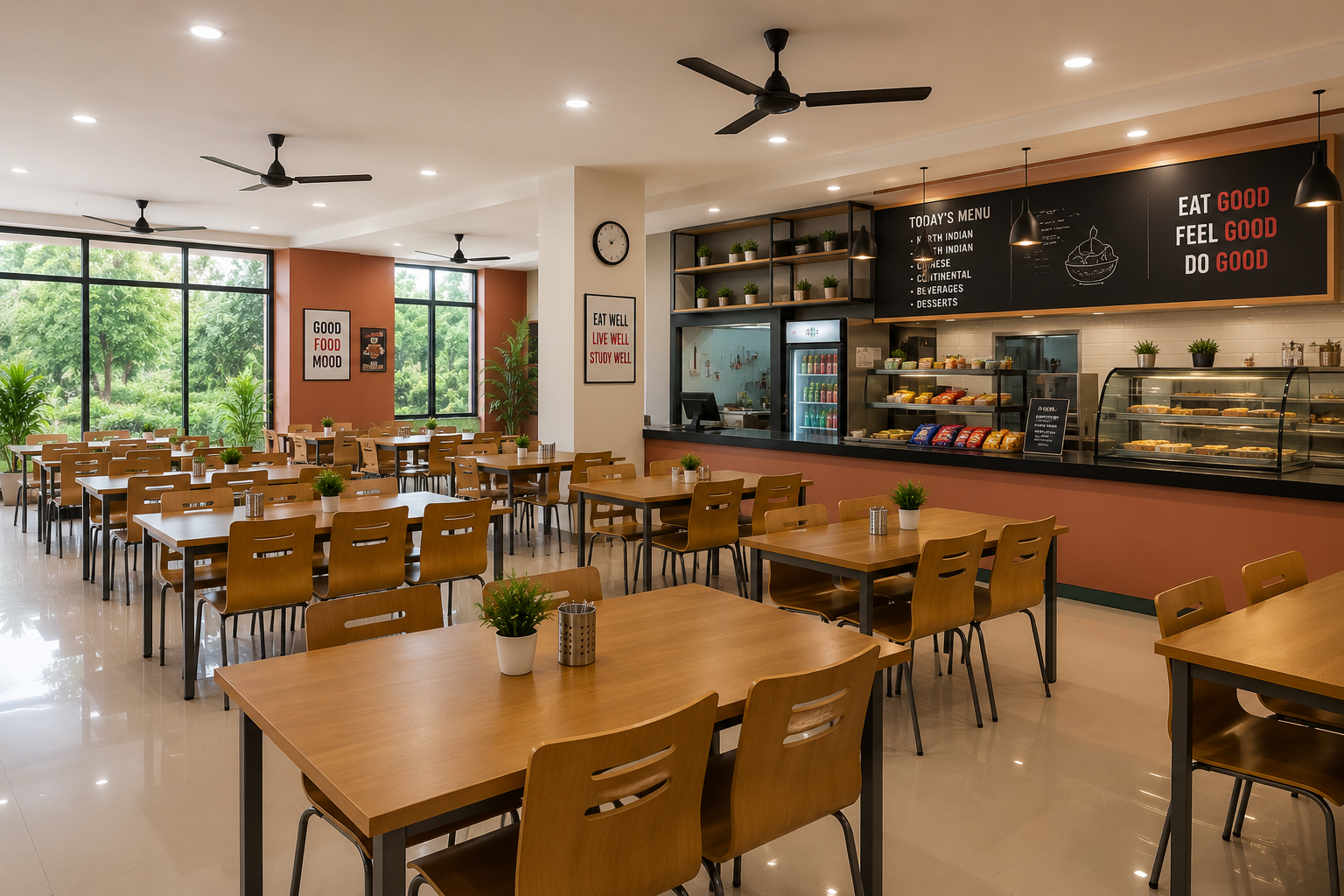 Adyant cafeteria dining hall